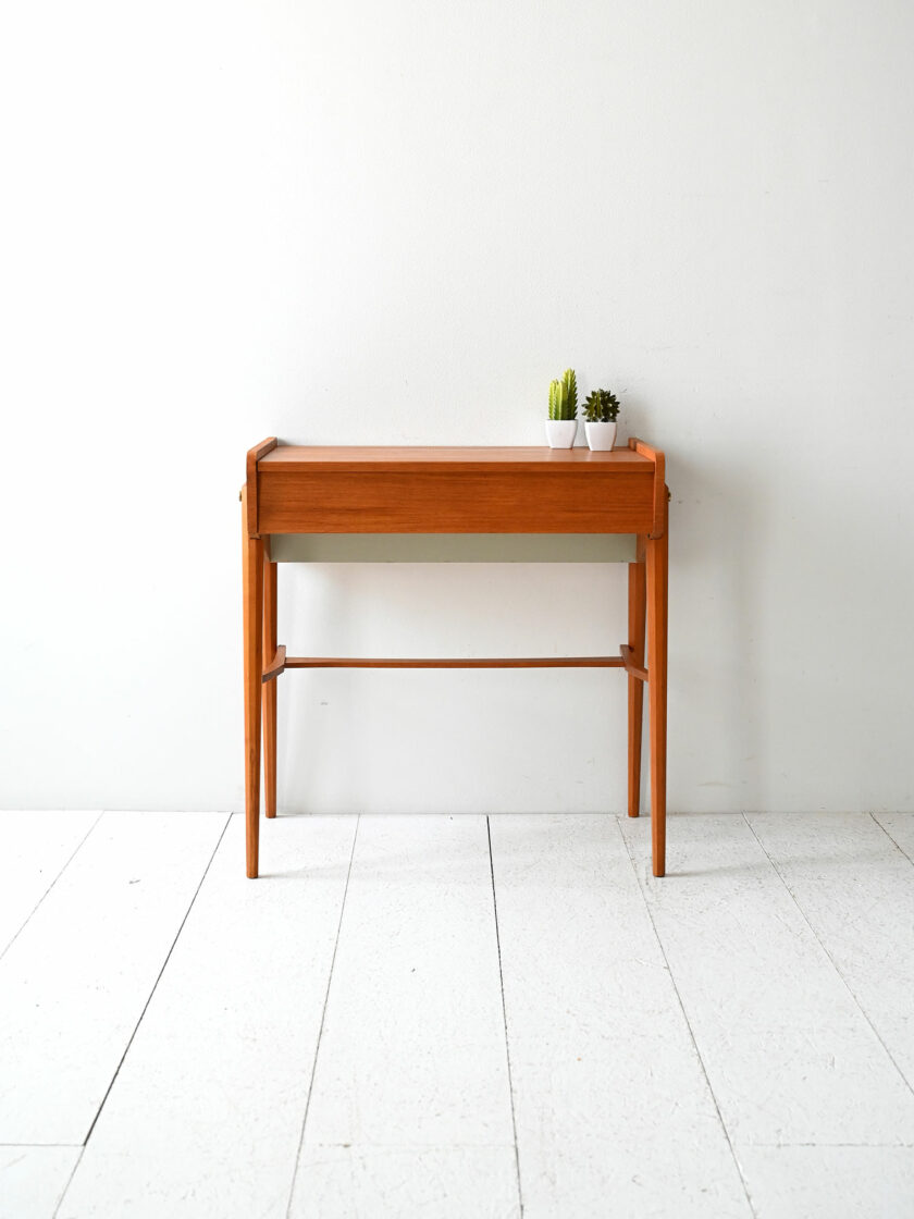 Scandinavian teak dressing table with mirror-b