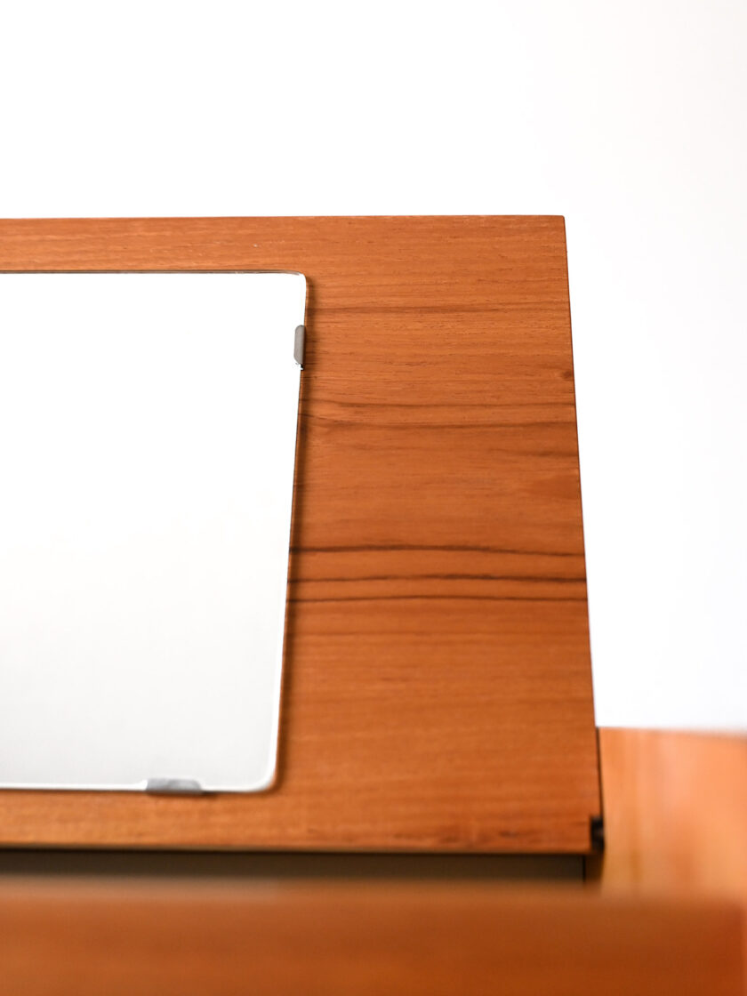 Scandinavian teak dressing table with mirror-e