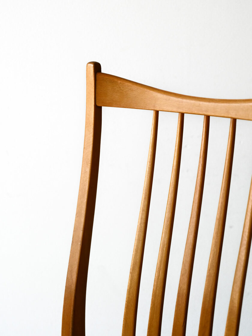 Set 4 sedie scandinave vintage anni 50/60 in faggio-f