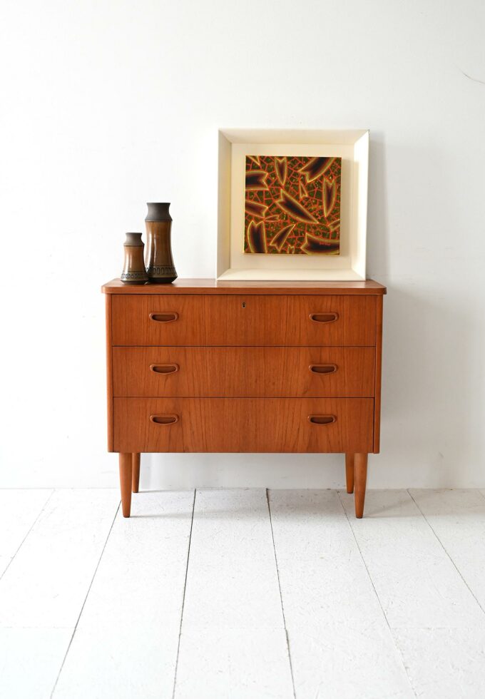 Scandinavian 1960s teak-a chest of drawers.