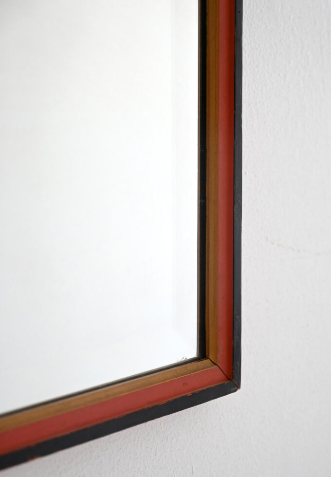 Scandinavian 1930s deco mirror painted-b