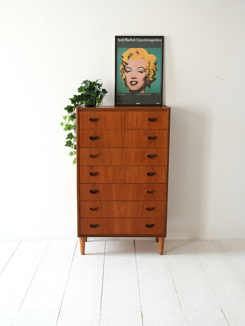 Scandinavian teak weekly table 1950s-a
