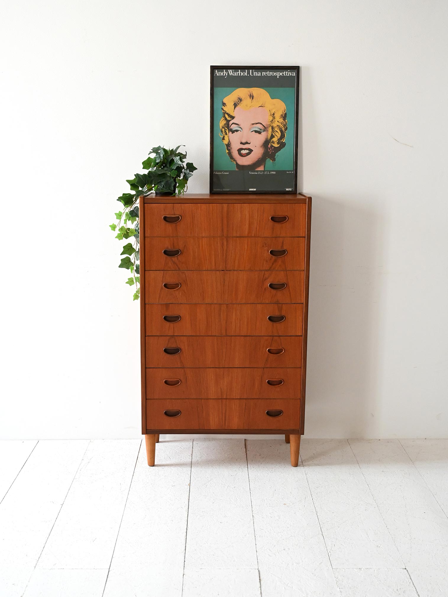 Scandinavian teak weekly table 1950s-a