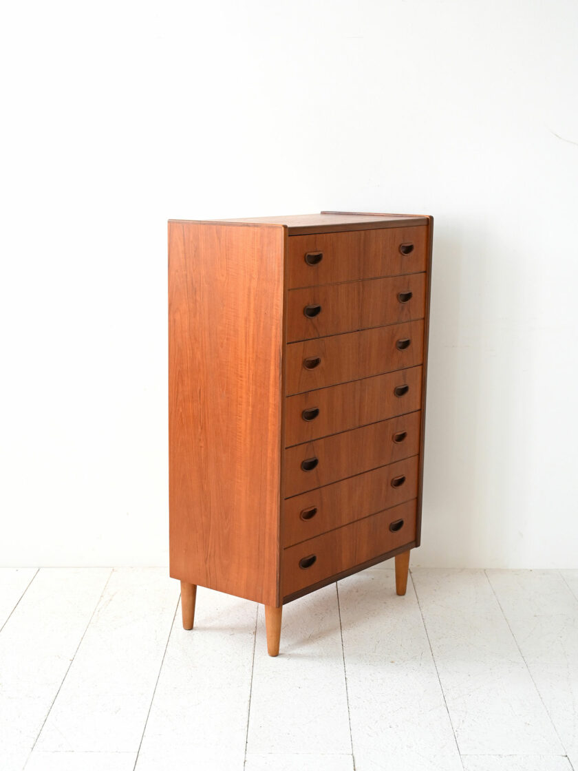 Scandinavian teak weekly table 1950s-c