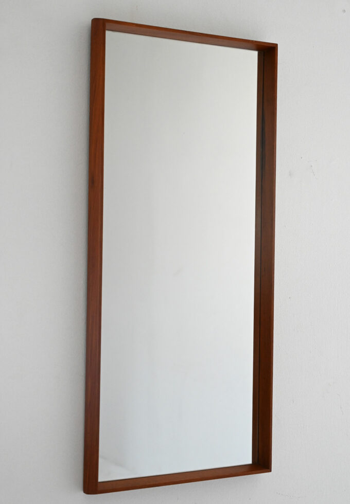 Scandinavian vintage teak teak mirror 1960s rectangular-a