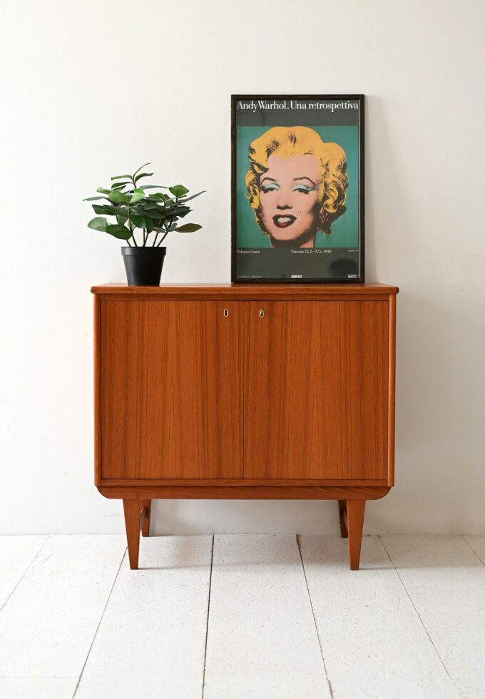 Swedish teak storage cabinet from the 1960s-a