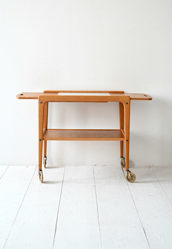 Casino model oak trolley by Engström & Myrstrand-b
