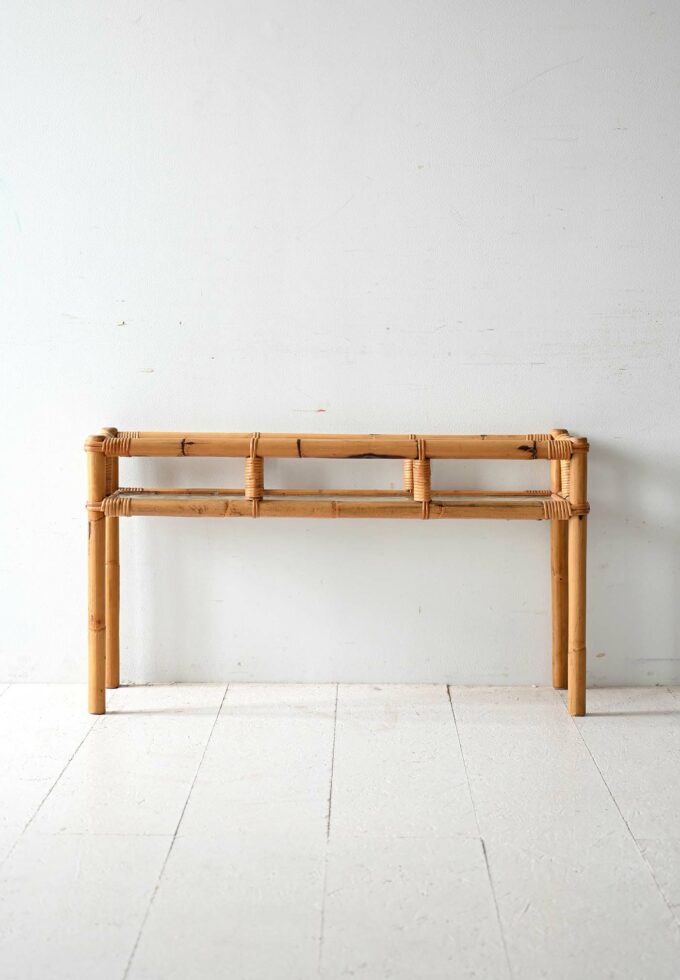 Portafiori scandinavo anni ’50 in bambù-b