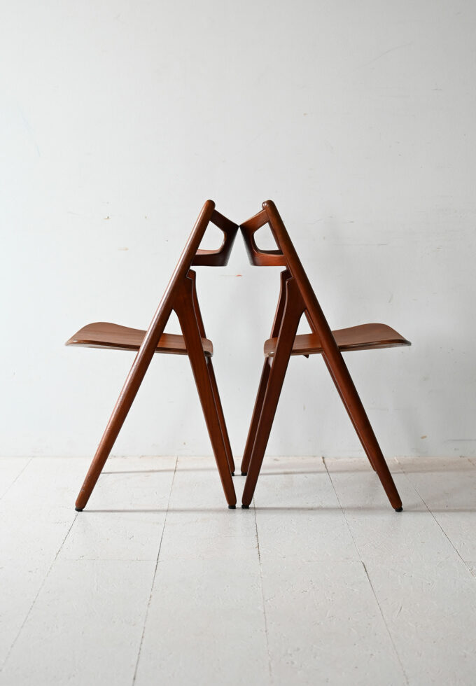 Coppia sedie CH29 di Hans J. Wegner-b