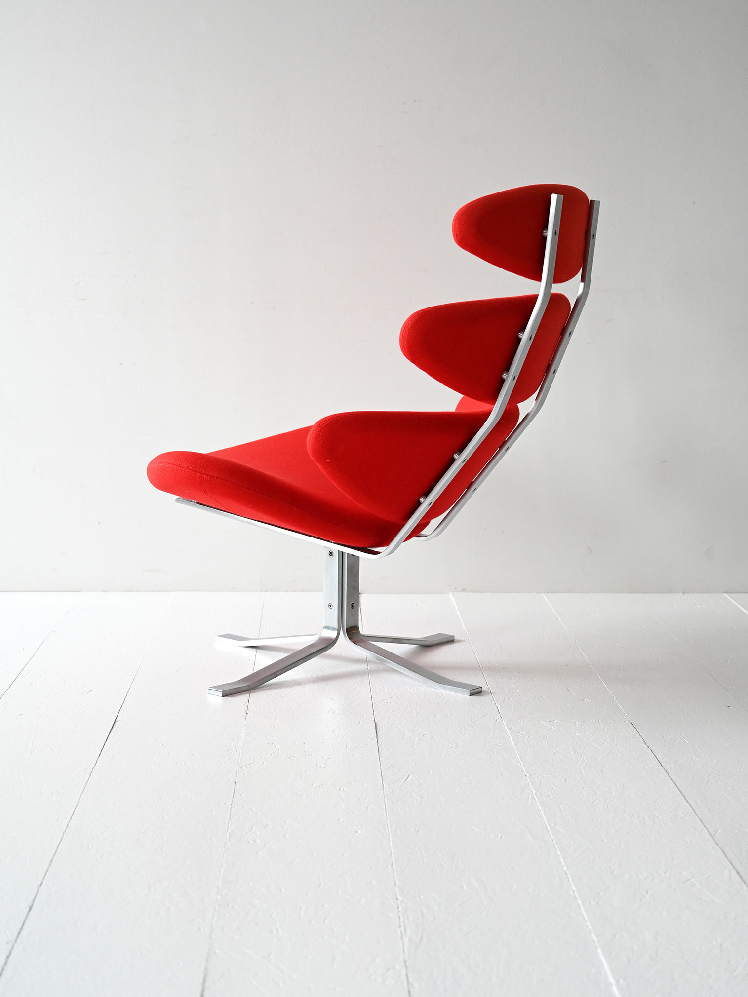 Corona Chair rossa Poul M. Volther-d Corona Chair rossa di Poul M. Volther-d
