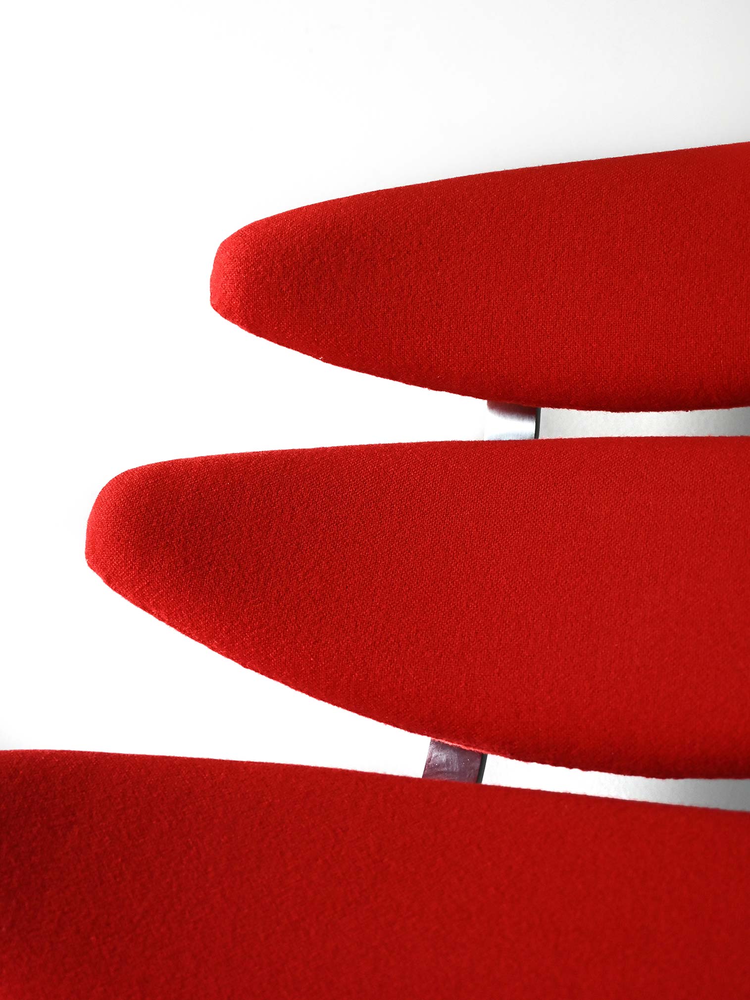 Corona Chair rossa Poul M. Volther-e Corona Chair rossa di Poul M. Volther-e