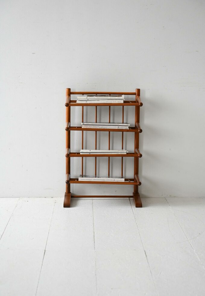 Portariviste scandinavo vintage anni 40 in betulla-a