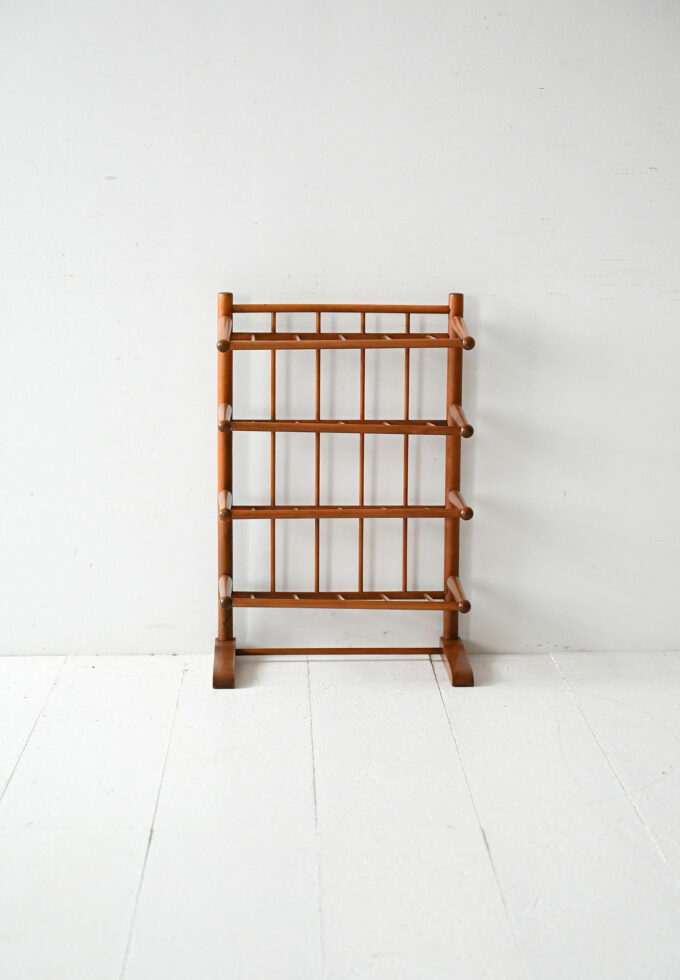 Portariviste scandinavo vintage anni 40 in betulla-b