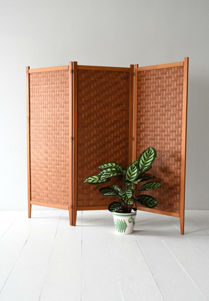 Paravento scandinavo Spåna in teak anni ’50/60-a