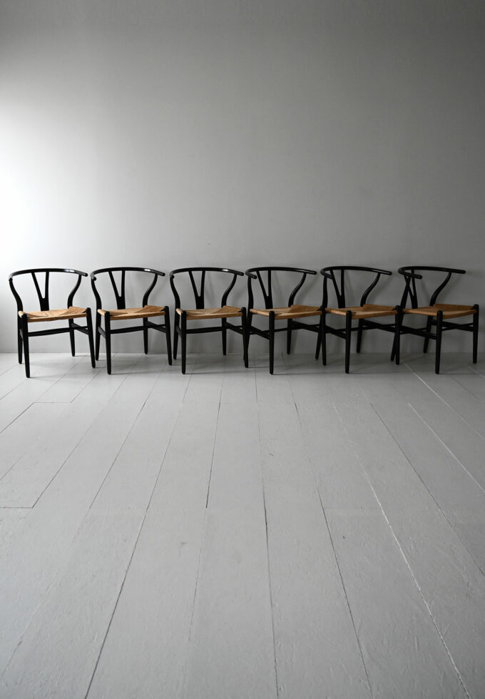 Set di 6 sedie CH24 di Hans Wegner-b