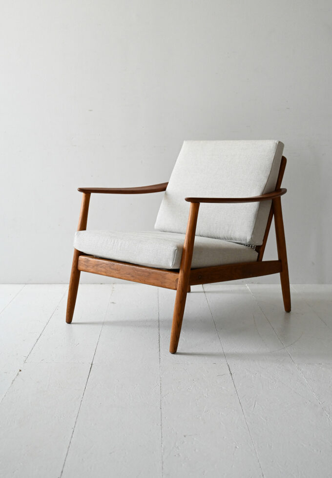 Swedish teak armchair by Folke Ohlsson for DUX-a