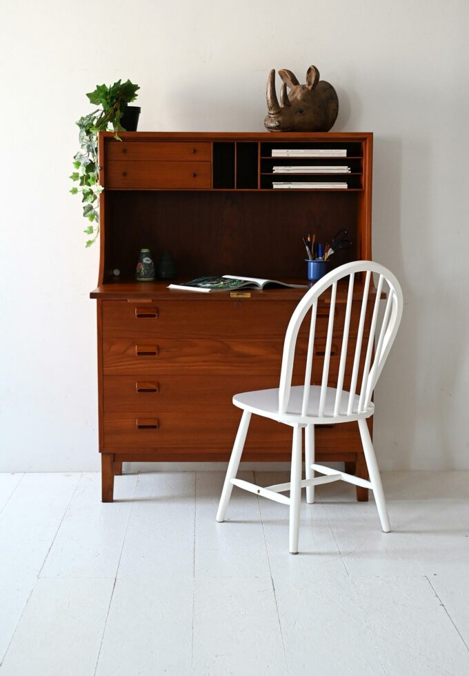 Danish vintage teak secrétaire by Børge Mogensen for Søborg Møbler-a