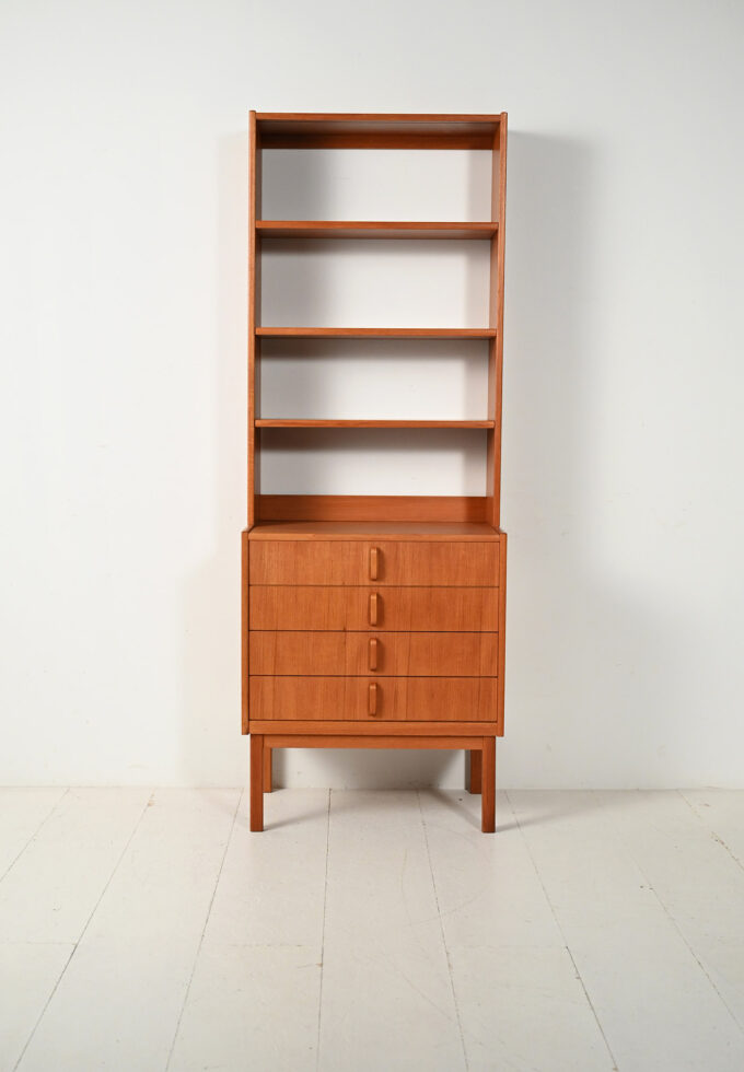 Scandinavian teak bookcase by Bertil Fridhagen for Bodafors, 1960s-b