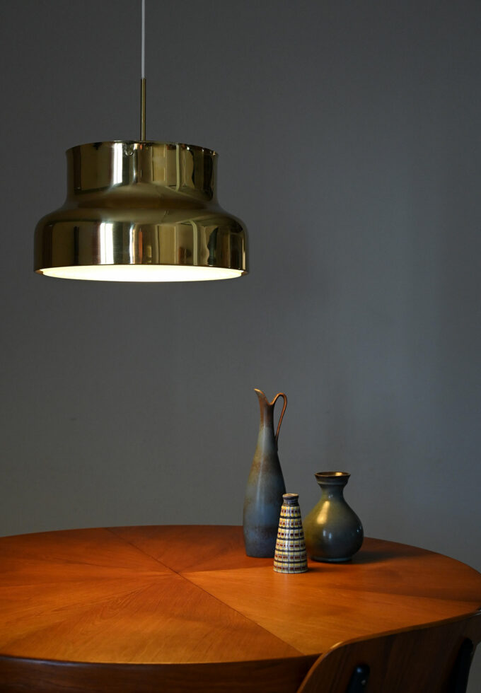 Lampada da soffitto Bumling in ottone di Anders Pehrson-a