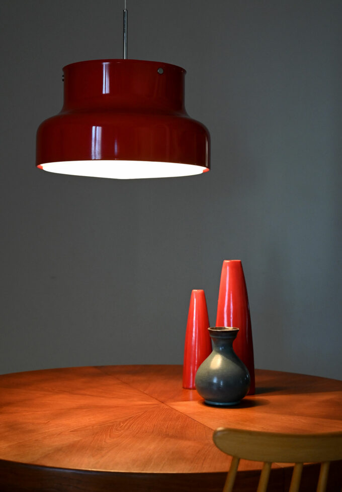 Red "Bumling" pendant lamp by Anders Pehrson-a