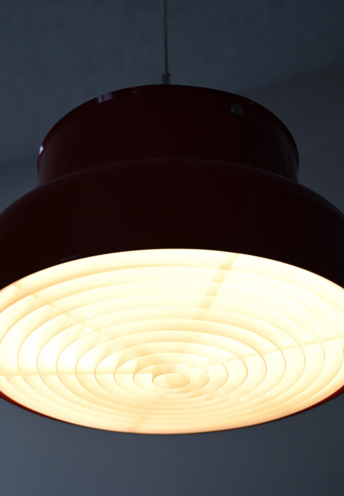 Red "Bumling" pendant lamp by Anders Pehrson-b