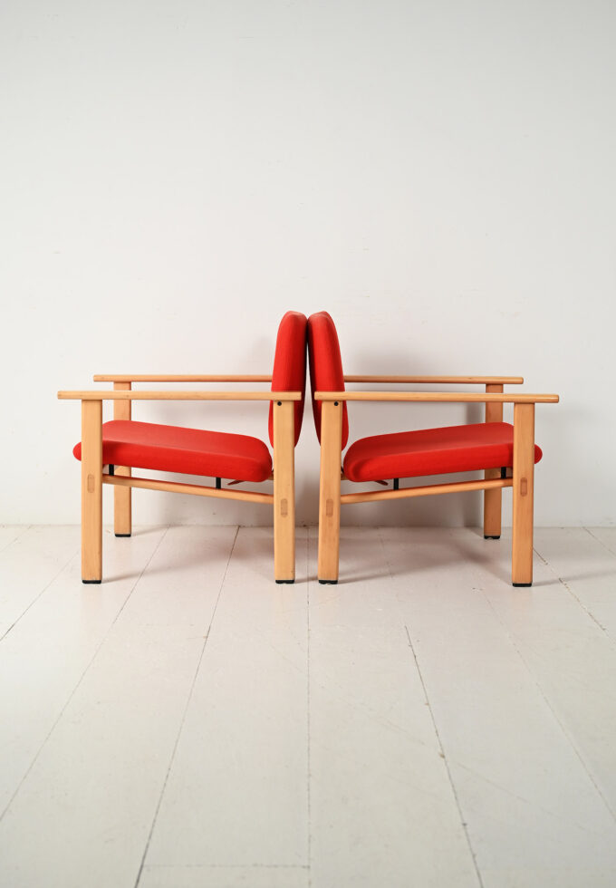 Pair of Danish armchairs by Arne Jacobsen-d