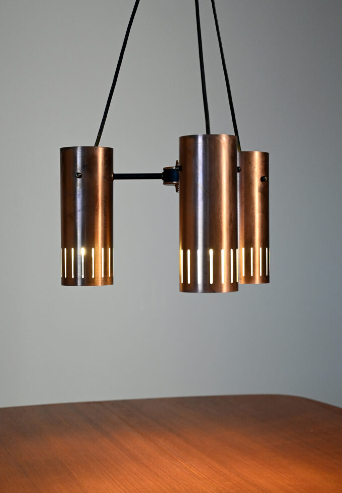 Scandinavian copper-b pendant lamp.