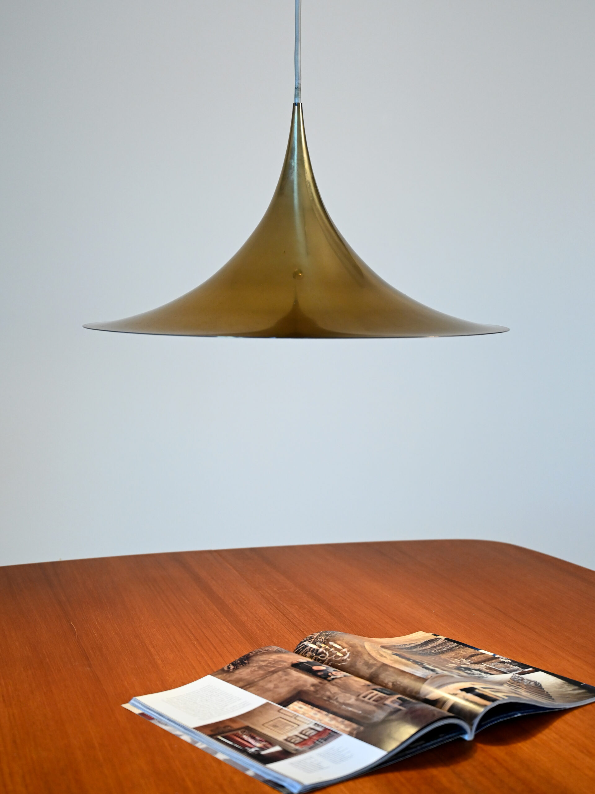 Brass pendant lamp attributed to Claus Bonderup & Torsten Thorup-a