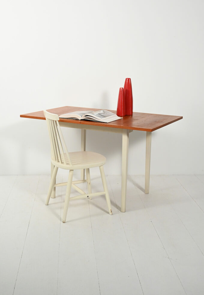 Tavolo pieghevole scandinavo anni 50-a