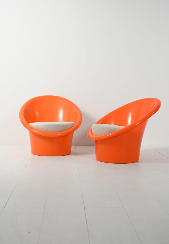 Coppia poltrone “Skopa” di Ike, 1974-a