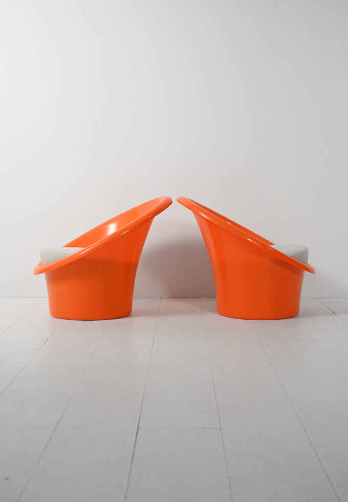 Coppia poltrone “Skopa” di Ike, 1974-c