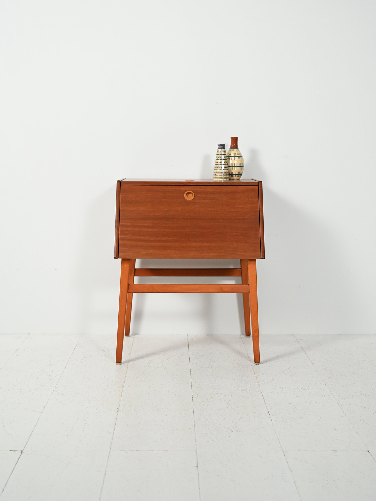Swedish vitnage cutlery cabinet in mahogany-a