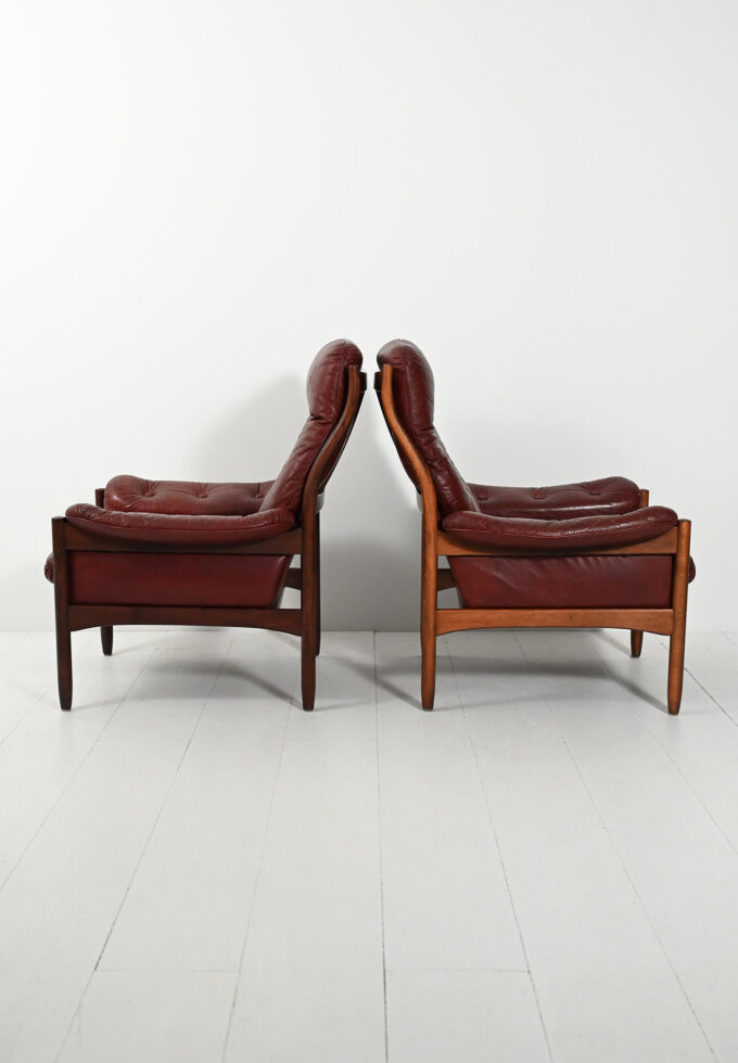 Pair of "armchairs" "Hoffman" by Gunnar Kentemol-e