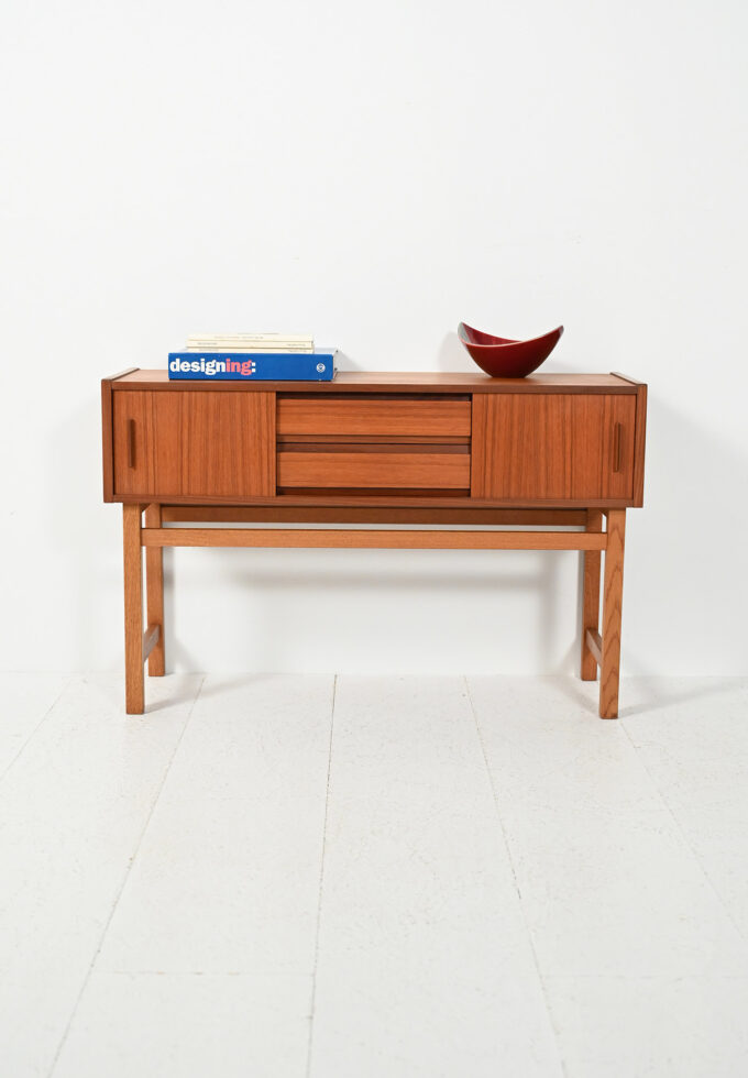 Mobiletto d’ingresso scandinavo anni Cinquanta-Sessanta-a