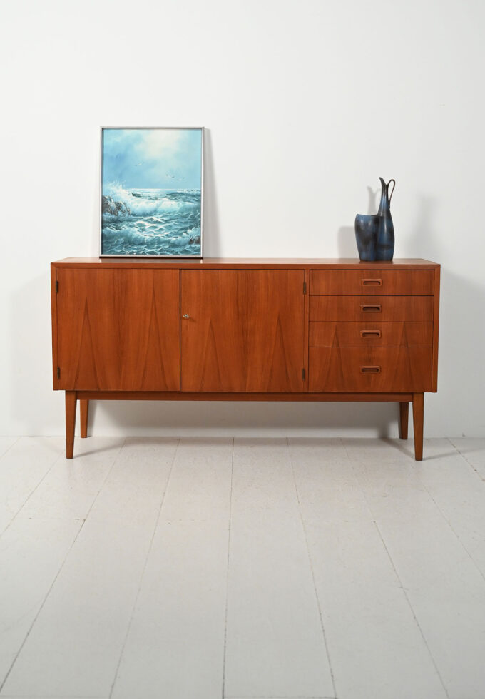 Scandinavian teak sideboard 60s-a