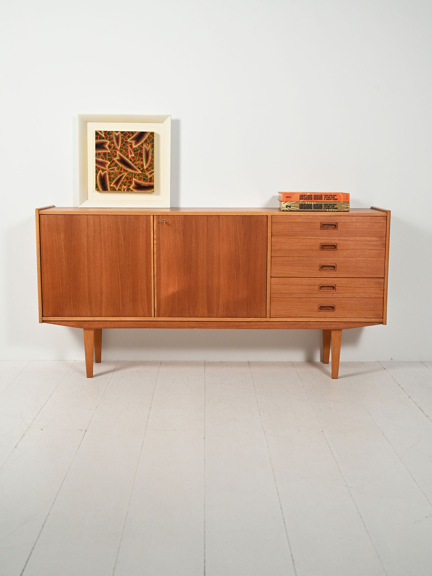 Scandinavian 60s sideboard with elegant lines-a