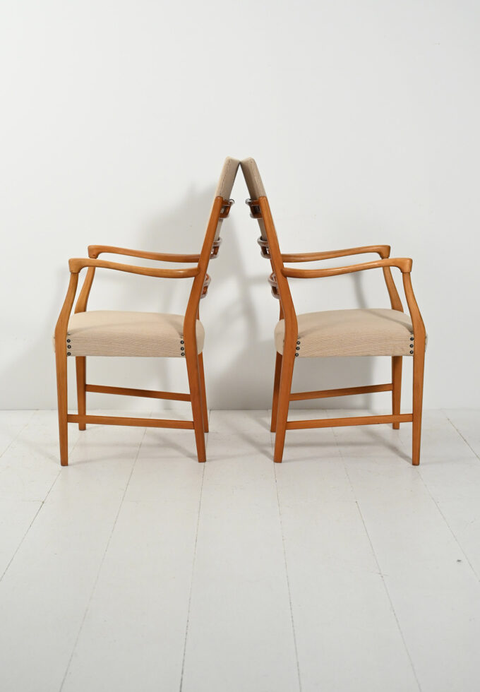 Coppia di sedie “Futura” di David Rosén in teak-f