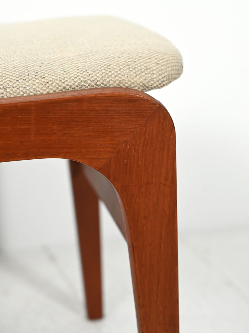 Pair of vintage Danish teak stools | Casafika