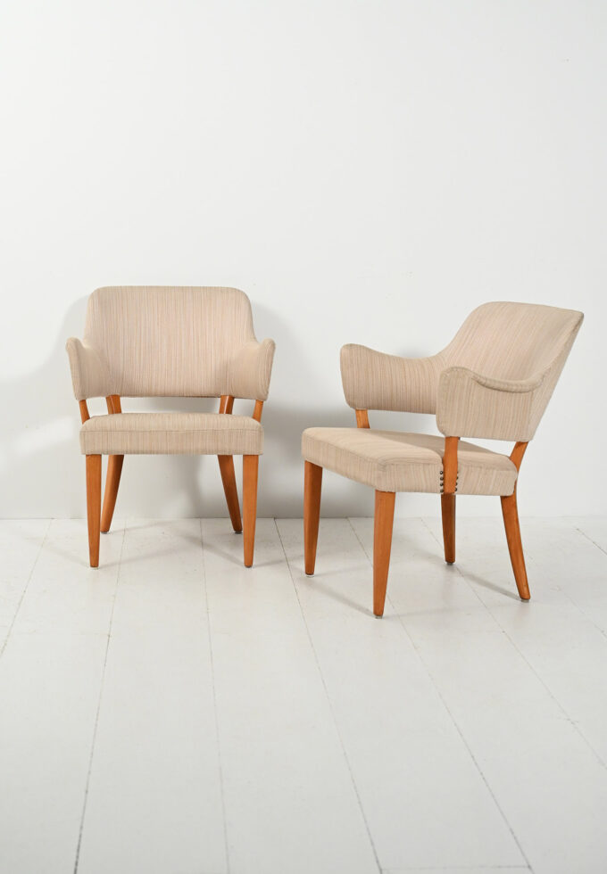 Pair of "Lata Greven" armchairs by Carl Malmsten-a