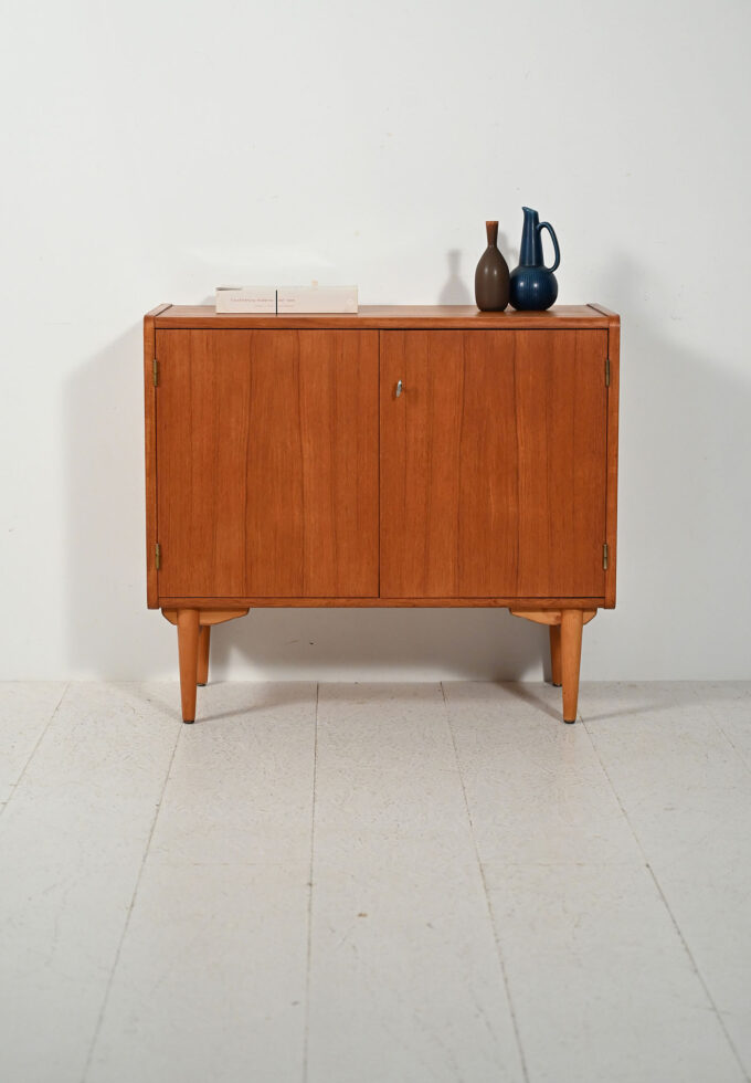 Scandinavian teak and oak Sonett cabinet, 1960s-a