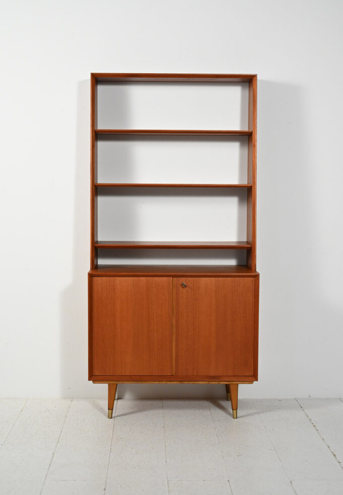 Scandinavian bookcase with cabinet, 1950s/61-b