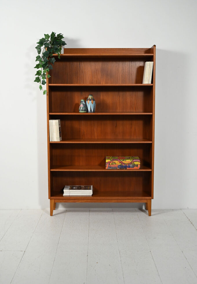 Scandinavian teak bookcase by Ferdinand Lundquist, '61-a