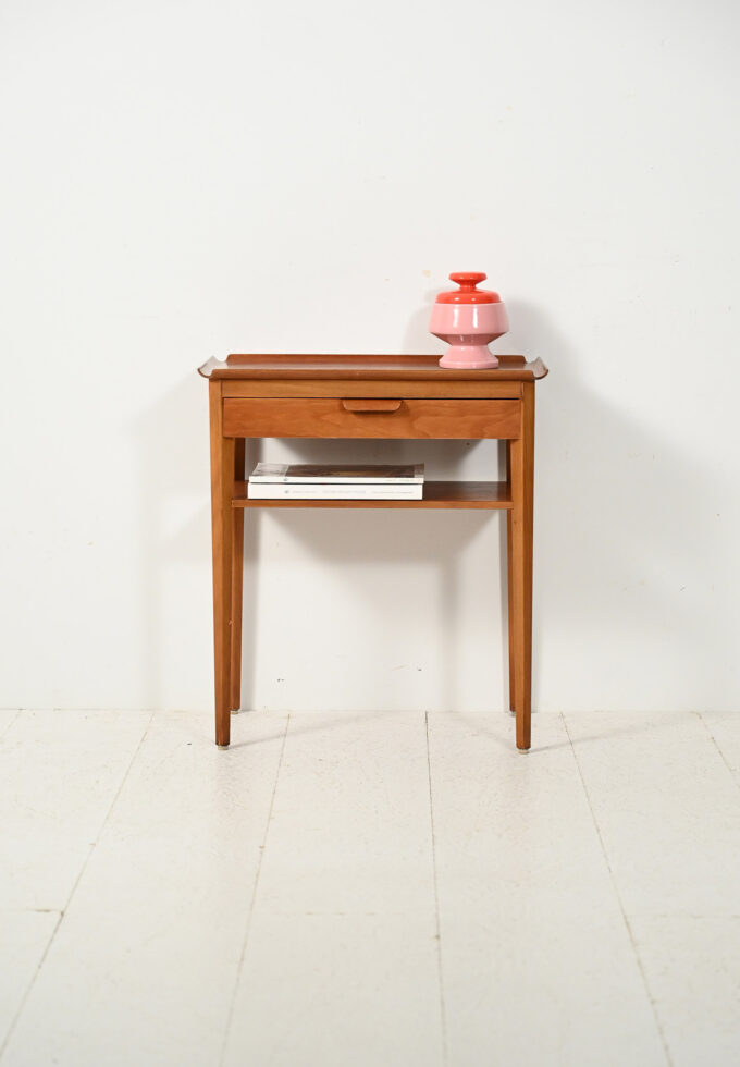 Comodino scandinavo in teak di Bertil Fridhagen-a