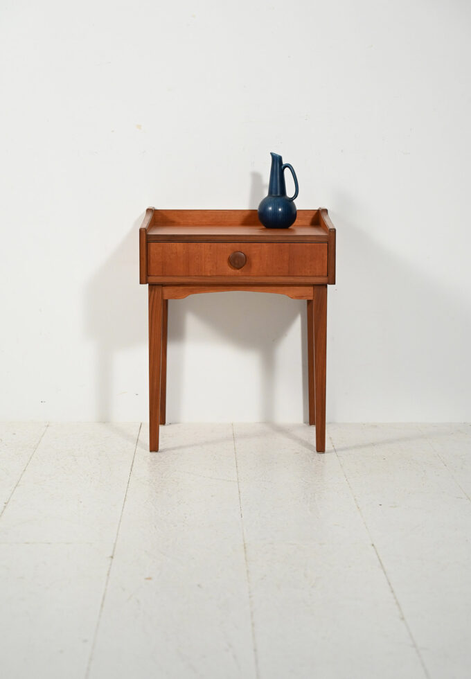 Comodino scandinavo anni ’50 in teak-a