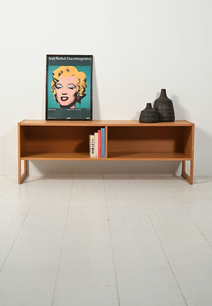 Oak TV cabinet by Arne Wahl Iversen 1960s-a