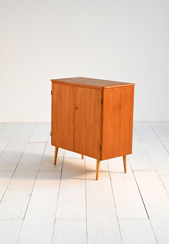 Vintage North European teak cabinet, 1950s-60s-d