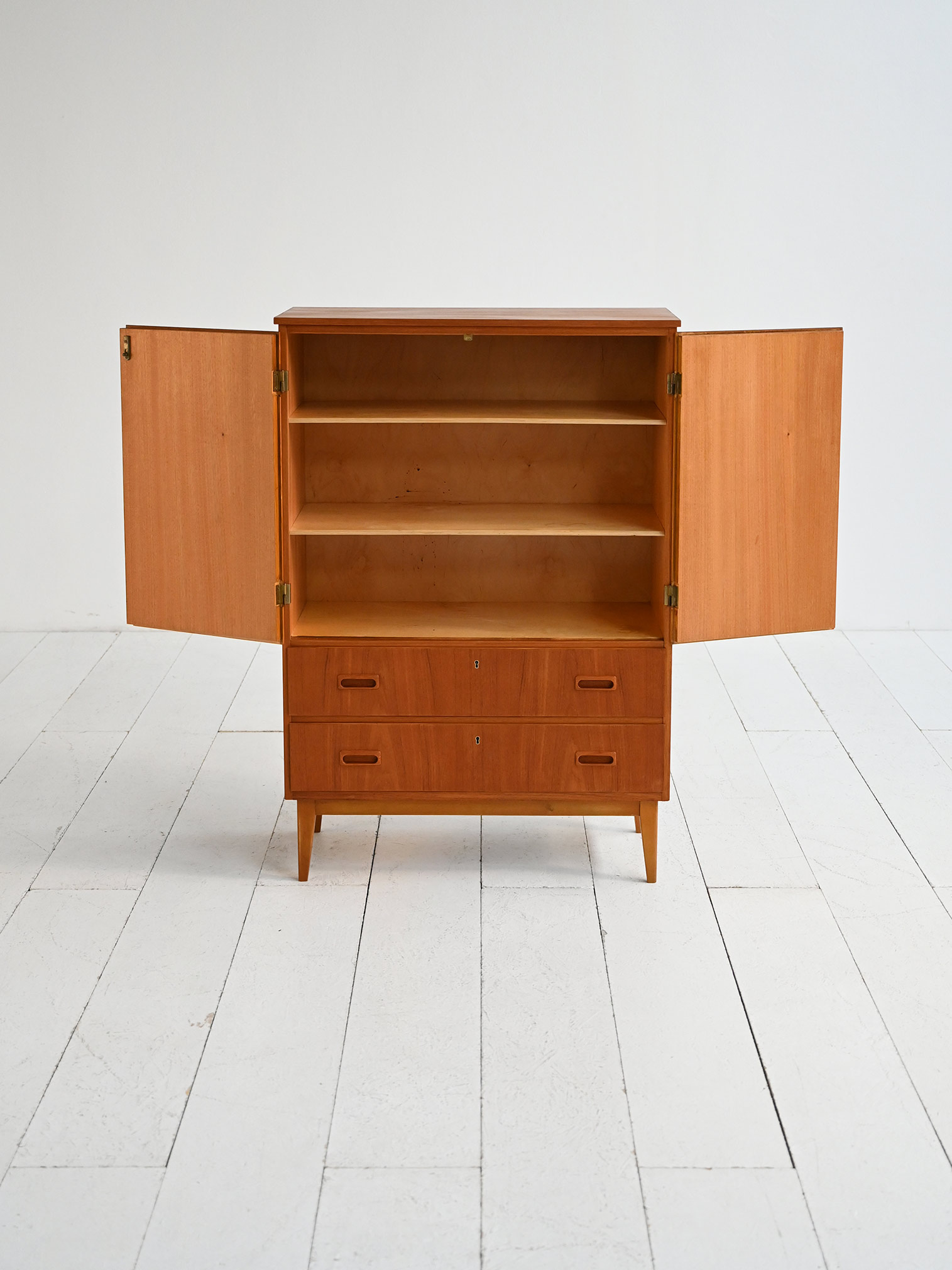Scandinavian cabinet 60s teak-c Scandinavian 1960s teak-c cabinet.