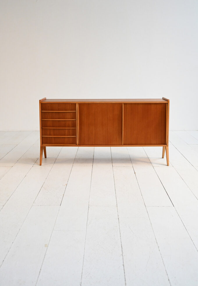 Scandinavian teak sideboard, Sweden, 1960s-b