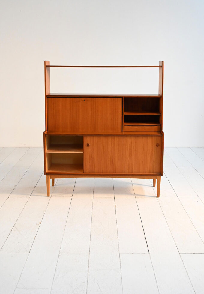 Bookcase with writing desk Bränntorps 1950s-a