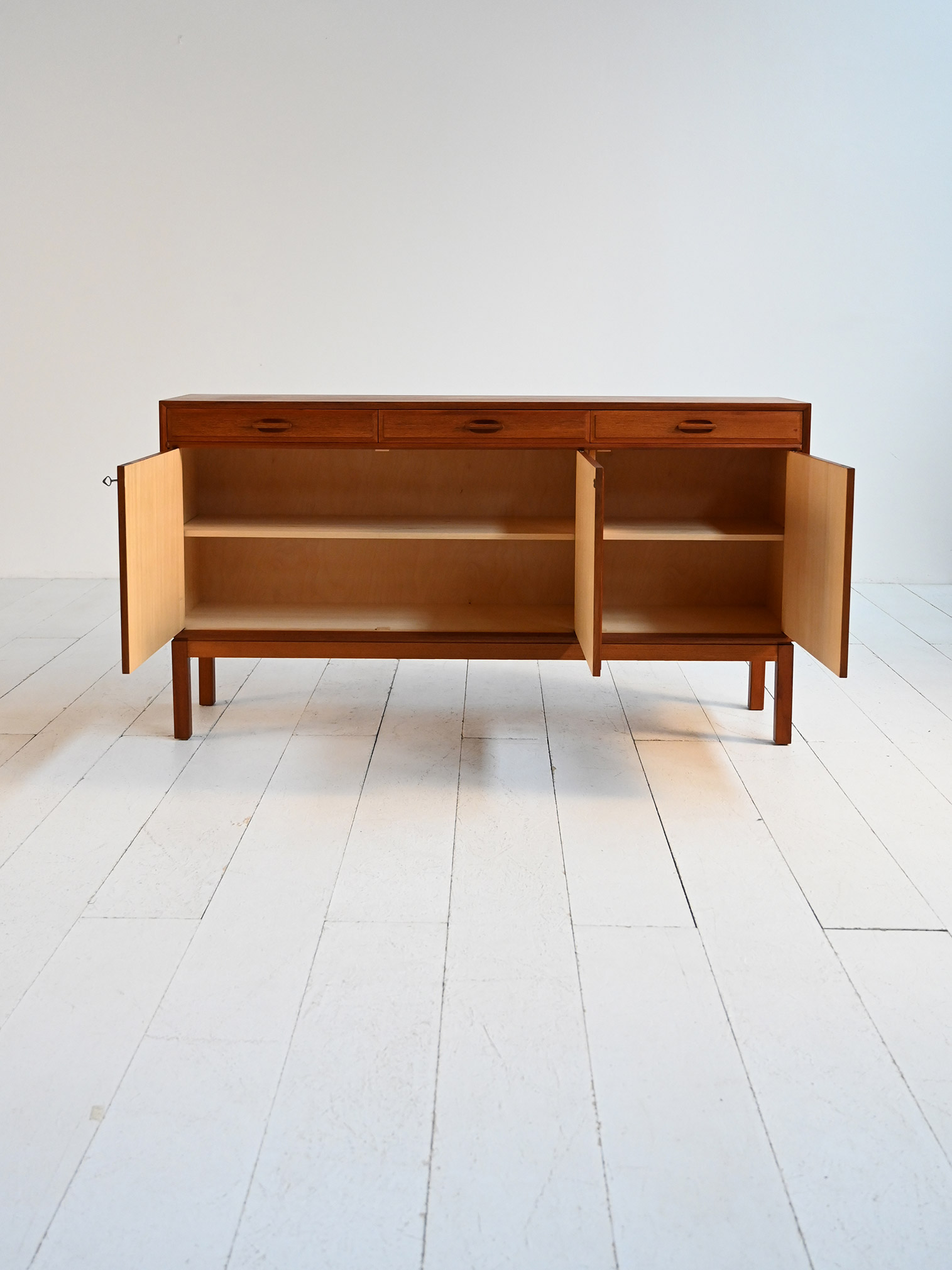 Scandinavian teak sideboard 50-60s-c Scandinavian teak sideboard, 1950s-60s-c